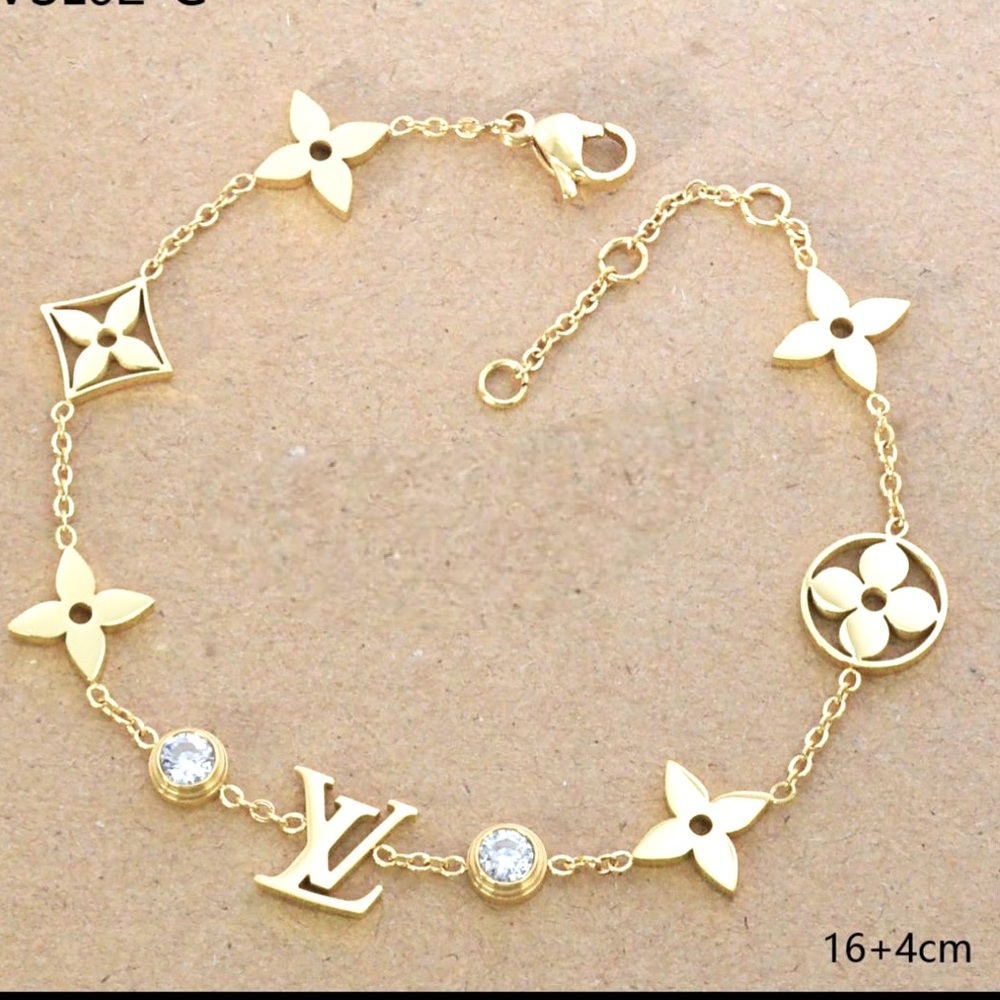 LV logo bracelet